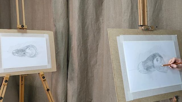 Тема 15. Рисование предметов в среде. Натюрморт из овощей. смотреть онлайн