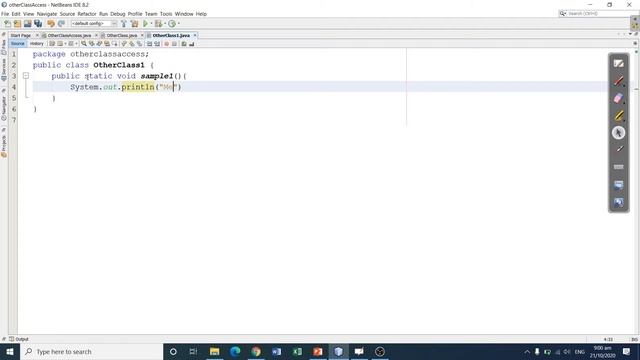 Java - Accessing Method from other Class смотреть онлайн
