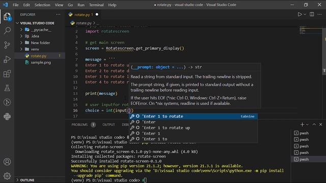 How To Rotate Screen By Python Rotate-Screen Package смотреть онлайн