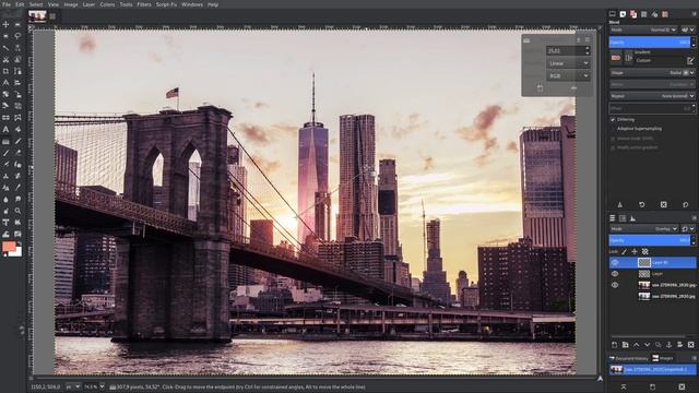 How to make a great summer picture effect with Gimp 2.10 смотреть онлайн