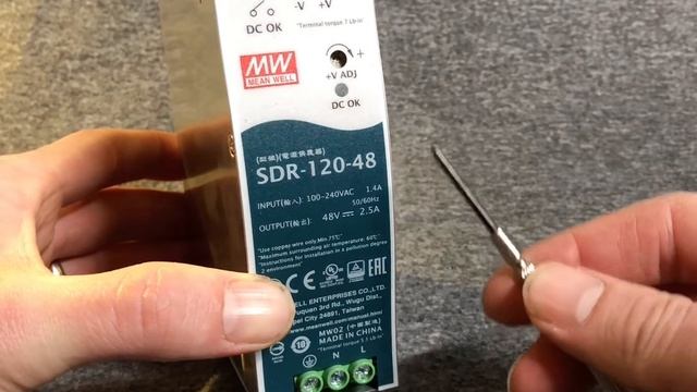 SDR-120-48 Mean Well Zdroj Na DIN 120W 48V