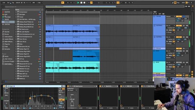 Recording guitar in Ableton and my 365 daily beat challenge смотреть онлайн