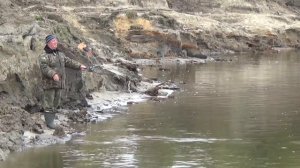 Рыбалка на мандулу поздней осенью.