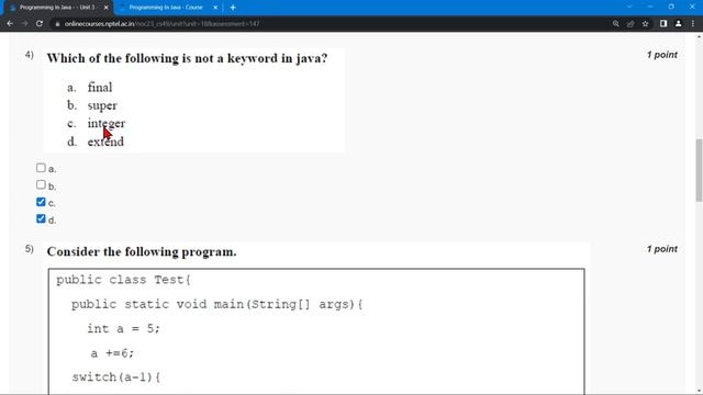 NPTEL Programming In Java WEEK 1 Quiz Assignment Solutions? | Swayam Jan 2023 | IIT Kharagpur смотреть онлайн
