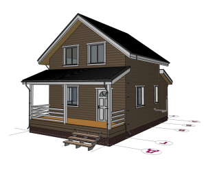 Двухэтажный дом 6 на 10 Подольск