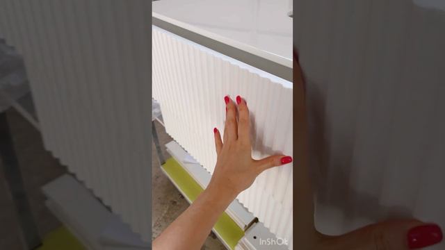 Тумба в ванную с трендовой фрезеровкой фасада #furniture #bathroom #interiordesign #design #home смотреть онлайн