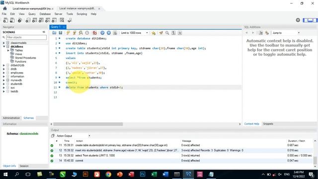 MySQL Workbench | DDL | DML | DCL смотреть онлайн
