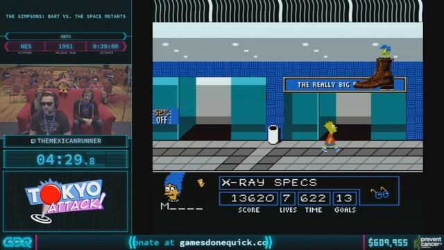 The Simpsons: Bart vs the Space Mutants by TheMexicanRunner in 19:36 - AGDQ 2018 - Part 94 смотреть онлайн