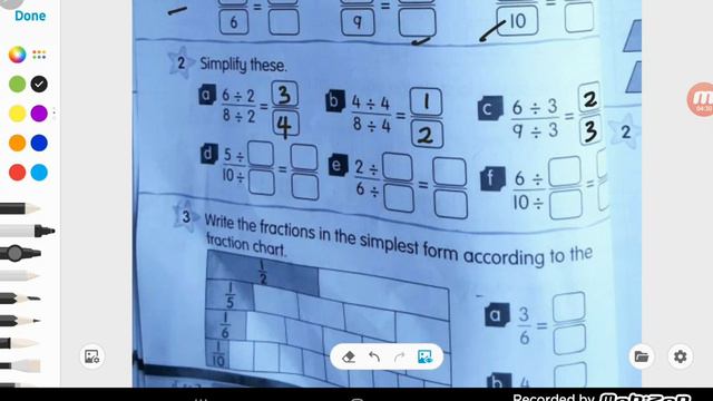 Fractions in the simple form Year 3 смотреть онлайн