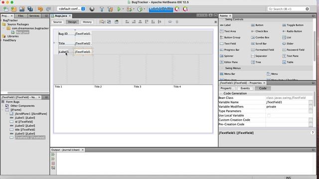 Java | Playing In Netbeans | Creating A Bug Tracker Layout смотреть онлайн
