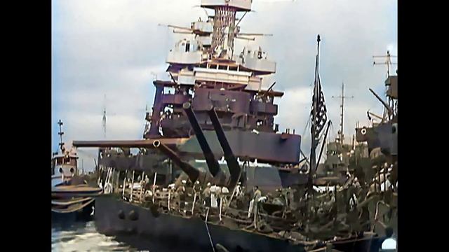 The Attack on Pearl Harbor on 7 December 1941 in color! [Colorized HD footage] смотреть онлайн