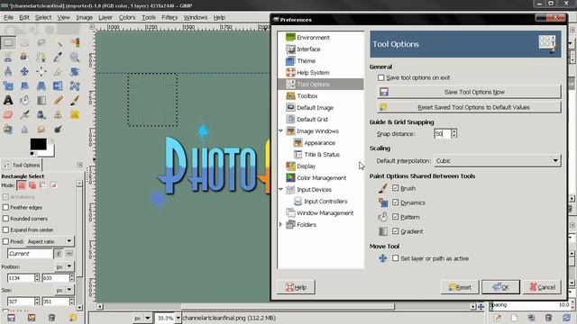 Tool Options - Preferences - GIMP 2.8 Beginners' Guide ep10 смотреть онлайн