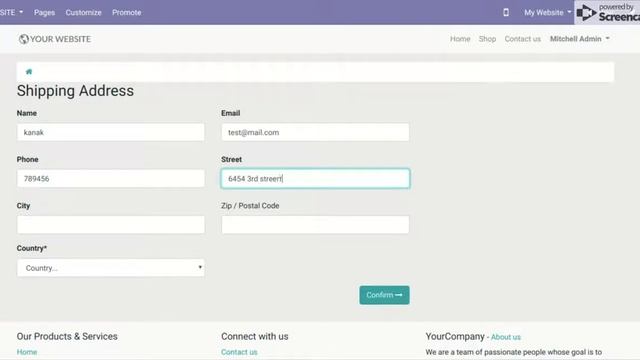Website User Profile Demonstration Module | How to Edit Profile Details in Odoo | Kanak Infosystems смотреть онлайн