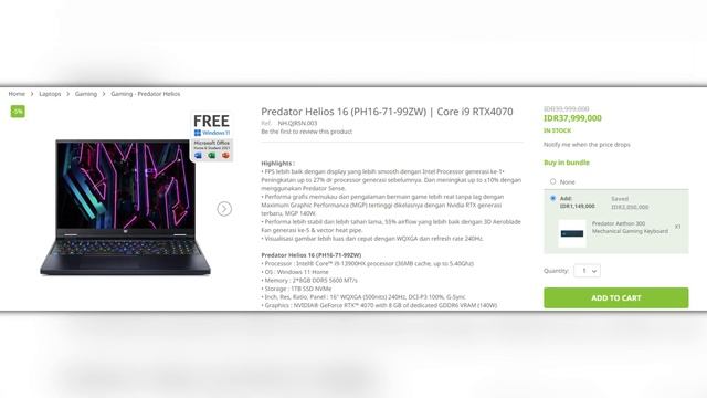 GAME AAA RATA KANAN! REVIEW Acer Predator Helios 16 RTX4070 Indonesia. Laptop Gaming Spek MONSTER! смотреть онлайн