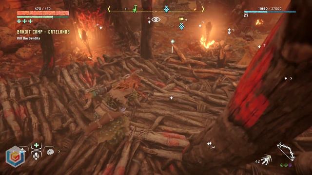 Horizon Zero Dawn - Bandit Camp - Gatelands Guide (Stealth Gameplay) смотреть онлайн