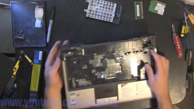 ACER 3050 take apart, disassemble, how to open video disassembly смотреть онлайн