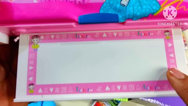 Unboxing Collection Of Pencil Case, Unicorn Pencil Box, Stationery, Pen, Eraser, Geometry Box, Pouc