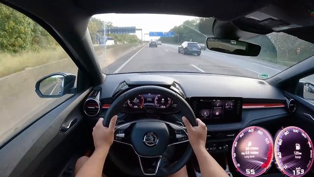 2023 Skoda Fabia Monte Carlo 1.5 TSI EVO DSG 150 PS TOP SPEED GERMAN AUTOBAHN DRIVE POV смотреть онлайн