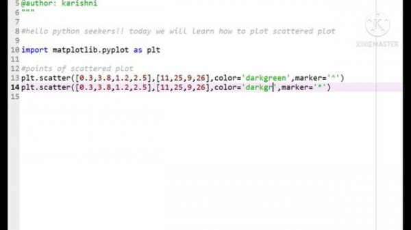 How to scatter plot using matplotlib in python? #python_seeker #python #matplotlib