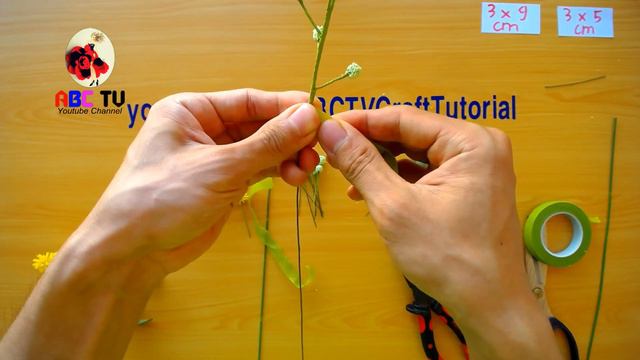 How To Make Acacia Podalyriifolia Flower From Crepe Paper - Craft Tutorial смотреть онлайн