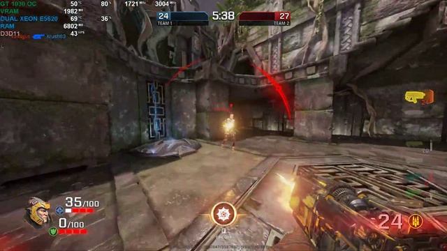 Quake Champions| Benchmark | Dual Xeon E5620s and GT 1030 OC смотреть онлайн