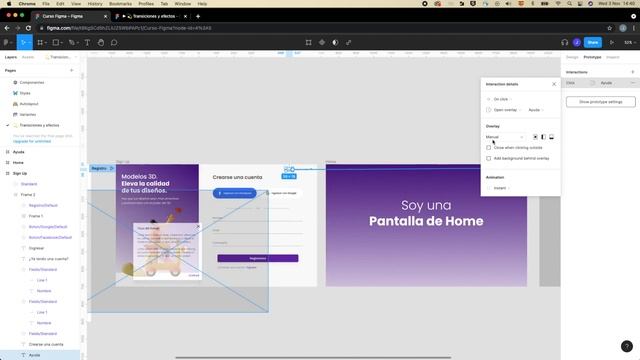 Lección 9 - Prototipado e interacciones en Figma смотреть онлайн