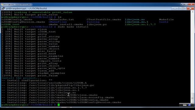 Raspian OS cJSON 函式庫r建置、安裝與測試 смотреть онлайн
