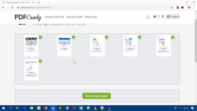 How To Rearrange Pages In PDF File Online Using PDF Candy смотреть онлайн
