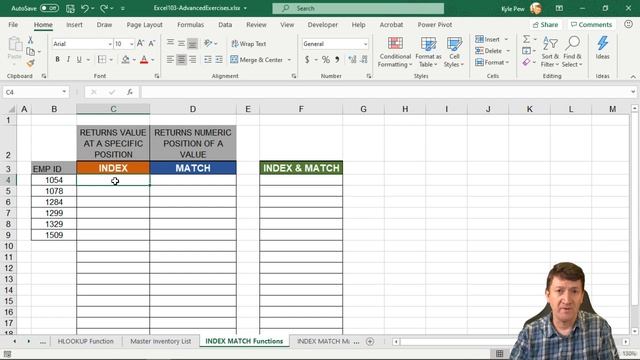23 Excel 3 Microsoft Excel INDEX Function смотреть онлайн