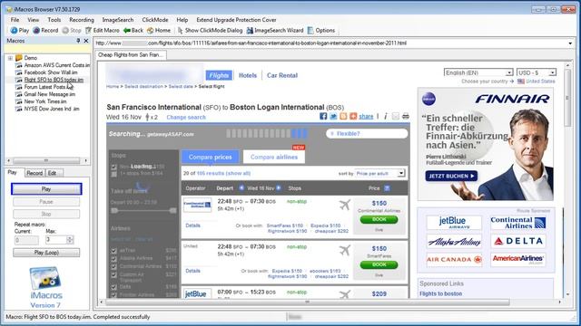 iMacros Web Form/Query Automation Demo смотреть онлайн