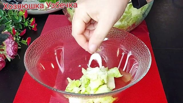 КАПУСТА+ПАМИДОР?ГОТОВЛЮ КАЖДЫЙ ДЕНЬ! Салат из свежей капусты смотреть онлайн