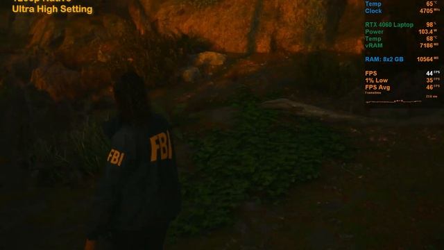 Alan Wake 2 - FPS test on ASUS Strix G16 with RTX 4060 laptop GPU смотреть онлайн