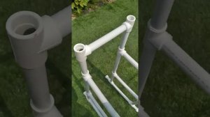 Лестница для каркасного бассейна за 20$ или 1500р.из полипропиленовых труб и фитингов D32