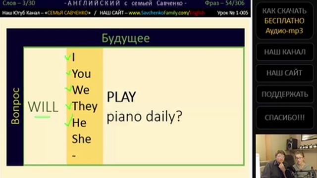 Английский /1-005/ Английский язык / Английский с семьей Савченко / английский язык для всех смотреть онлайн