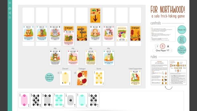 Is This The Most Adorable Card Game Ever? - For Northwood! Solo Trick-taking смотреть онлайн