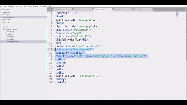 Dynamic Meta Tag in PHP | Create Add Meta Tag Panel | Dynamic Title Keyword and Description | Part- смотреть онлайн