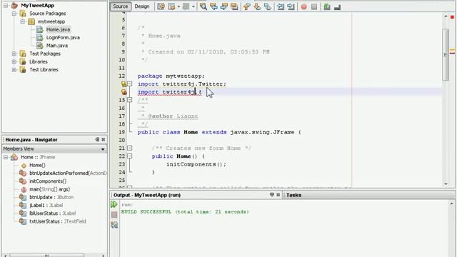 Build a Twitter Application in Java, part2 смотреть онлайн