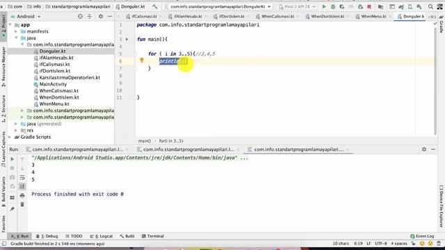 Kotlin : Döngüler ( For ve While ) смотреть онлайн