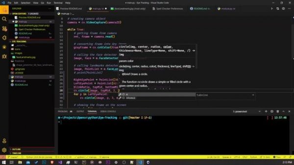 Eyes Tracking Opencv python