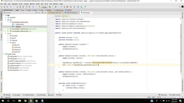 Create a Simple Custom Component - Android Studio Tutorial смотреть онлайн