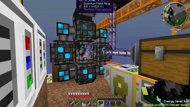 Minecraft 1.6.4 Просто индустриальная база! Запуск в работу QuarryPlus карьера. смотреть онлайн