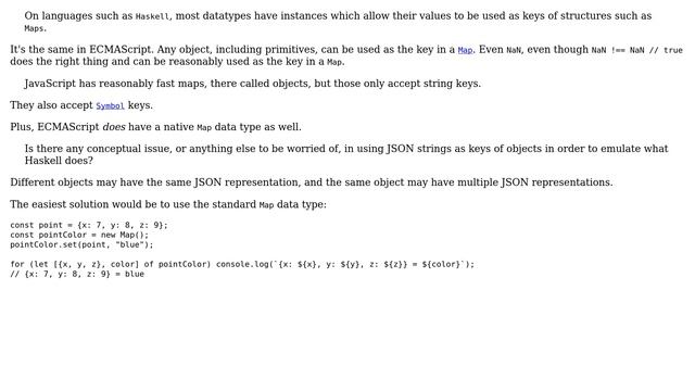Software Engineering: Is it a bad practice to use JSON strings as keys of objects? (2 Solutions!!) смотреть онлайн