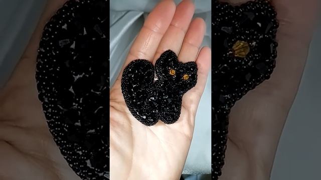 Брошь "Чёрный котик" смотреть онлайн