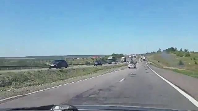 Пробка в 45 км по трассе М4 смотреть онлайн