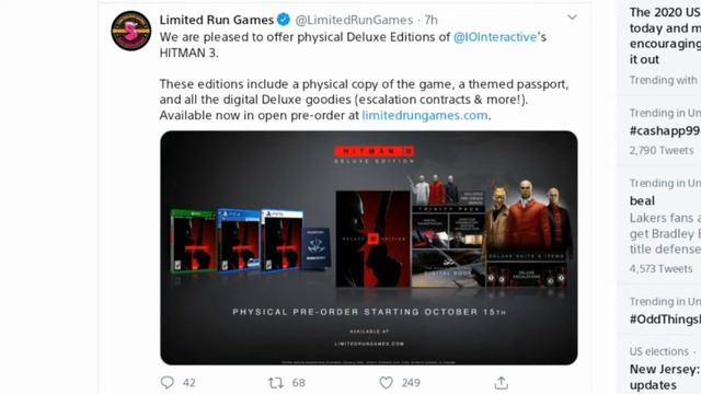 PHYSICAL HITMAN 3 DELUXE Edition Pre-Orders Now Live! | HITMAN 3 News смотреть онлайн