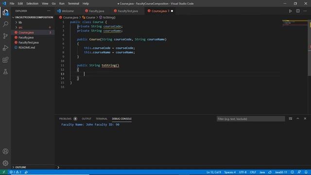 Lecture 08 - Object Oriented Programming in Java - Composition Example - V3 смотреть онлайн
