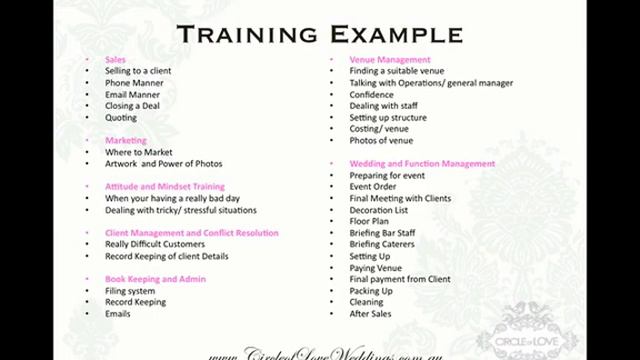 How to own your own Wedding Franchise Webinar- Part 3 смотреть онлайн