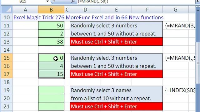 Excel Magic Trick 373: Randomize with No Repeats (Numbers or Words) смотреть онлайн