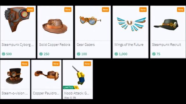 Featured Items on Roblox steampunk смотреть онлайн