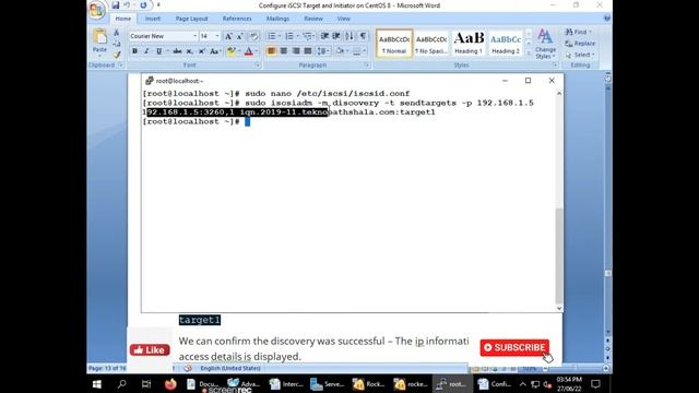 iSCSI Linux Target and Initiator Configuration RHCE /Linux/Ubuntu | Part-2 смотреть онлайн